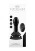 Pluggy - Glass Vibrator - With Suction Cup and Remote - Rechargeable - 10 Speed - Black