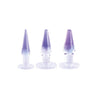 Glitzy Trainer 3 in 1 PVC Anal Plug Kit - Transparent Delight