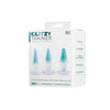 Glitzy Trainer 3 in 1 PVC Anal Plug Kit - Transparent Delight