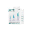 Glitzy Trainer 3 in 1 PVC Anal Plug Kit Multiple size - Transparent