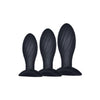 Kick Up - 3 in 1 Silicone Anal Training Set Black 5A