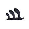 Kick Up - 3 in 1 Silicone Anal Training Set Black 4A
