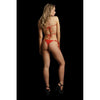 Festive Rhinestone Top and Thong OS - Red