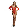 Wonder Rhinestone Bodysuit OS - Red