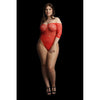 Presents Rhinestone Off Shldr Body OS - Red