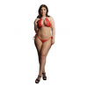 Snow Angel Lace Lingerie Set OSX - Red