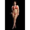 Snow Angel Lace Lingerie Set OSX - Red