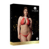 Snow Angel Lace Lingerie Set OSX - Red