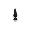 Introducing the SensaTease F-21 Tear Drop Black Silicone Anal Stimulator - Unleash Pleasure and Explore New Heights of Sensation