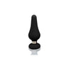 Introducing the SensaTease F-21 Tear Drop Black Silicone Anal Stimulator - Unleash Pleasure and Explore New Heights of Sensation