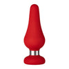 Introducing the SensaTease F-21 Tear Drop Black Silicone Anal Stimulator - Unleash Pleasure and Explore New Heights of Sensation