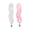 Foxy Tail- Light Up Faux Fur Butt Plug With Multicolored Light Pattern