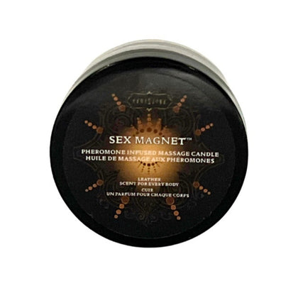 Sex Magnet Pheromone - Leather Massage candle 48 g