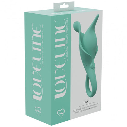 LoveLine - Lily - 10 Speed Clitoral Vibe - Sealed Silicone - Rechargeable - Submersible - Green