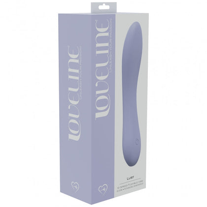 LoveLine - Lust - 10 Speed Flexible Vibe - Sealed Silicone - Rechargeable - Submersible – Lavender