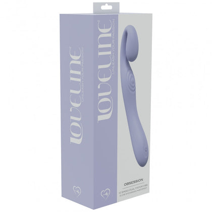 LoveLine - Obsession  - 10 Speed Dual Motor Vibe - Sealed Silicone - Rechargeable - Submersible – Lavender