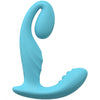 LoveLine - Bliss  - 10 Speed Dual Motor Vibe - Sealed Silicone - Rechargeable - Submersible - Blue