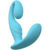 LoveLine - Bliss  - 10 Speed Dual Motor Vibe - Sealed Silicone - Rechargeable - Submersible - Blue