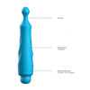 Dido Turquoise ABS Bullet with Silicone Sleeve - 10 Speeds for Ultimate Pleasure