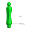 Demi - ABS Bullet With Silicone Sleeve - 10-Speeds - Green