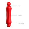 Demi - ABS Bullet With Silicone Sleeve - 10-Speeds - Red