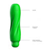 Ella - ABS Bullet With Silicone Sleeve - 10-Speeds - Green