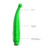 Lyra - ABS Bullet With Silicone Sleeve - 10-Speeds - Green