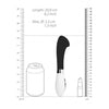 Aceso Rechargeable Vibrator - 10 Speeds, Silicone Pleasure Tool in Black