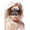 Empress Black Lace Mask - Adjustable Venetian Eye Mask for Sensual Elegance