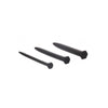 Silicone Rugged Nail Plug Set - Urethral Sounding - Black