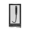 Silicone Vibrating Bullet Plug With Beaded Tip - Urethral Sounding - Black