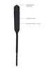 Silicone Vibrating Bullet Plug With Beaded Tip Urethral Sounding 56 g