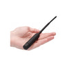 Silicone Vibrating Bullet Plug With Beaded Tip - Urethral Sounding - Black