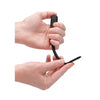 Silicone Vibrating Bullet Plug With Beaded Tip - Urethral Sounding - Black
