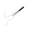 Silicone Vibrating Bullet Plug With Beaded Tip - Urethral Sounding - Black