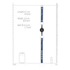 Breathable Ball Gag with Roughend Denim Straps Blue