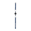 Breathable Ball Gag with Roughend Denim Straps Blue