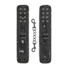 Chic Black Denim Handcuffs with Steel Chain - Adjustable Luxury Restraints