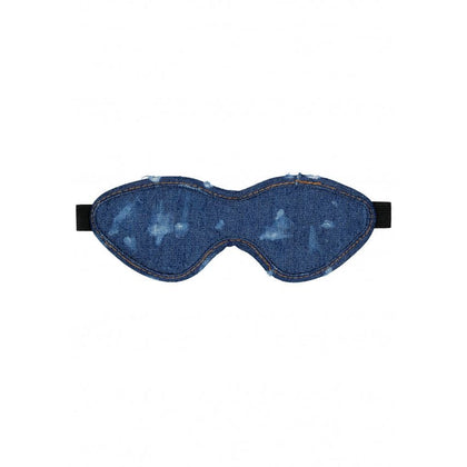 Denim Eye Mask - Roughend Denim Style - Blue