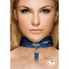 Denim Collar - With Leash - Roughend Denim Style - Blue
