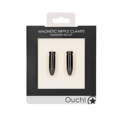 Magnetic Nipple Clamps - Diamond Bullet - Black
