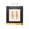 Luxurious Gold Magnetic Nipple Clamps with Diamond Pin – Adjustable Pleasure & Design