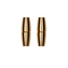 Magnetic Nipple Clamps - Sensual Cylinder - Gold