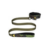Collar With Leash - Army Theme - Green