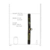 Collar With Leash - Army Theme - Green