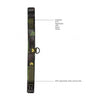 Collar With Leash - Army Theme - Green