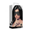 Diamond Studded Eye Mask - Luxurious Faux Leather Blindfold for Intimate Adventures