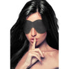 Diamond Studded Eye Mask by Luxe Pleasure - Adjustable, Faux Leather Elegance
