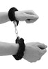 Pleasure Furry Hand Cuffs - With Quick-Release Button