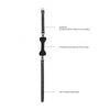 Silicone Bone Gag with Adjustable Bonded Leather Straps